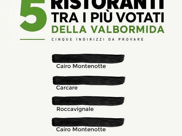 I 5 ristoranti più votati della Valle